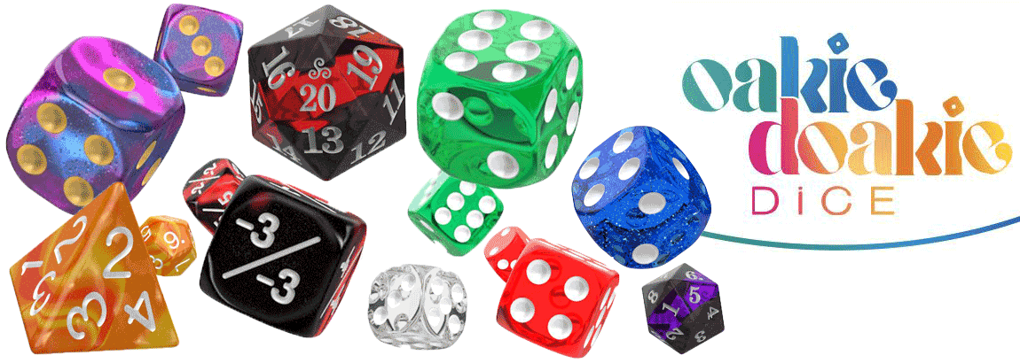 Oakie Doakie Dice W6 Würfel 16 mm Speckled - Rot 12 Stück - Hunter