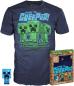 Preview: Funko Pocket Pop! und Tee: Minecraft Charged Creeper T-​Shirt