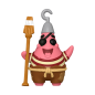 Preview: FUNKO POP! Vinyl Figur Animation The Spongebob Movie Patrick Star Pirate 1939