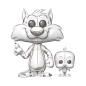 Preview: FUNKO POP! Vinyl Figur Animation Looney Tunes Sketched Sylvester & Tweety 2013
