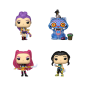 Preview: FUNKO POP! Vinyl Figur Animation KPop Demon Hunters Zoey Mira Rumi Derpy Tiger GITD 4er Pack