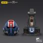 Preview: Warhammer 40,000: Space Marine 2 Replik Ultramarines Lieutenant Titus Helm mit Display-Stand 44 cm