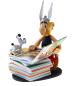 Preview: Asterix Collectoys Statue Asterix mit Bücherstapel 2nd Edition 23 cm