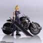Preview: Final Fantasy VII Bring Arts Actionfigur und Fahrzeug Cloud Strife & Hardy-Daytona 15 cm