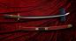 Preview: One Piece Proplica Repliken 1/1 Roronoa Zorro Three Sword Style Schwerter Set 95 cm