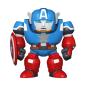 Preview: Bitty POP! Bots Figur MARVEL What if...? Captainm America Mech with Captain America 11,7 cm