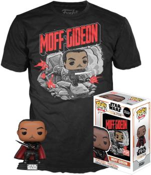 FUNKO POP! - Star Wars The Mandalorian Moff Gideon 380 mit Tee T-​Shirt