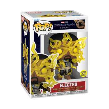 FUNKO POP! - MARVEL-​​​ No Way Home Electro GITD #1164 Special Edition mit Tee Größe XL