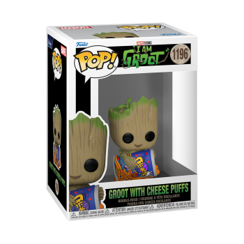 FUNKO POP! - MARVEL - I Am Groot Groot with Cheese Puffs #1196