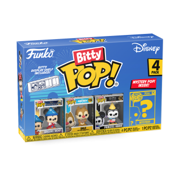 FUNKO Bitty POP - Disney Sorcerer #4er Pack