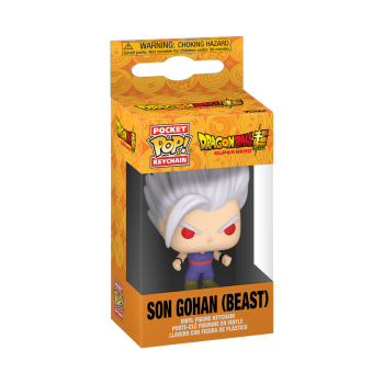 Funko POP Pocket Keychain Schlüsselanhänger Vinyl - Dragon Ball Super Son Gohan Beast - 4cm