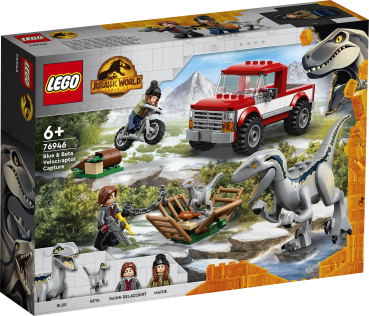 LEGO® Jurassic World Dominion Blue und Beta in der Velociraptor Falle 76946
