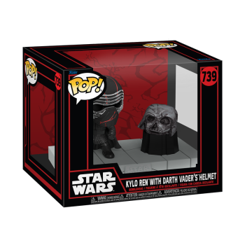 FUNKO POP! - Star Wars - Dark Side Kylo Ren with Darth Vaders Helmet  #739
