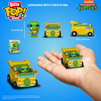 Teenage Mutant Ninja Turtle  Bitty POP! Ride Vinyl Figur Leonardo with Turtle Van