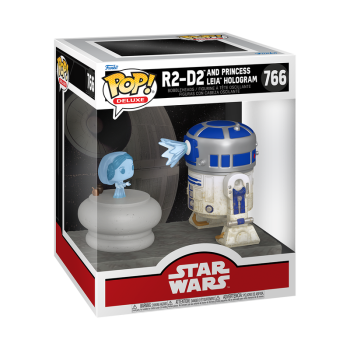 FUNKO POP! - Star Wars  - Deluxe R2-D2 with Leia     #766