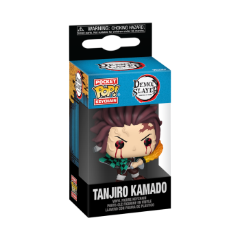 Funko POP Pocket Keychain Schlüsselanhänger Vinyl - Demon Slayer Tanjiro Kamado Sun Breathing - 4cm