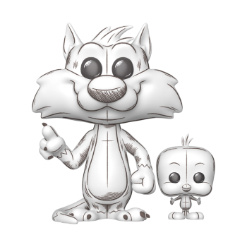 FUNKO POP! Vinyl Figur Animation Looney Tunes Sketched Sylvester & Tweety 2013