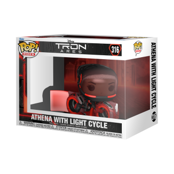 FUNKO POP! Vinyl Figur Rides  Movie Tron Ares Athena with Light Cycle 316