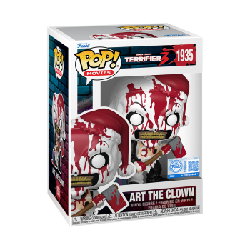 FUNKO POP! Vinyl Figur Movie Terrifier 3 Art the Clown with Axe Bloody  1935 Special