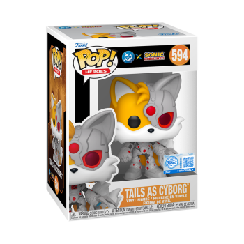 FUNKO POP! Vinyl Figur DC Comics and Sonic the Hedgehog Tails as Cyborg 594 Special
