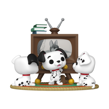 FUNKO POP! Vinyl Figur Moments Disney 101 Dalmatiner Rolly Patch Lucky with TV 1664