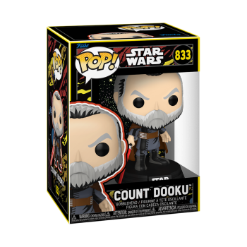 FUNKO POP! Vinyl Figur Star Wars  Blacklight Count Dooku Retro 833