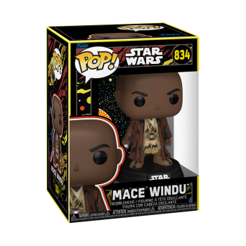 FUNKO POP! Vinyl Figur Star Wars  Blacklight Mace Windu  Retro 834