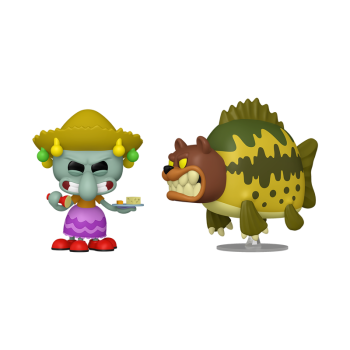 FUNKO POP! Vinyl Figur Animation Spongebob Sqaurepants Squidward Thaddäus Tentakel und Sea Bear 2er Pack
