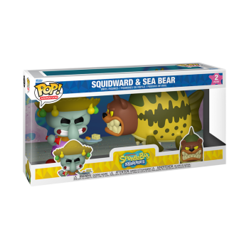 FUNKO POP! Vinyl Figur Animation Spongebob Sqaurepants Squidward Thaddäus Tentakel und Sea Bear 2er Pack