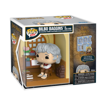 FUNKO POP! Vinyl Figur Nooks Lord of the Rings Bilbo Baggins in Bag End