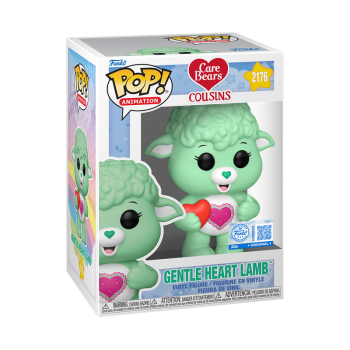 FUNKO POP! Vinyl Figur Animation Care Bears Die Glücksbärchies Gentle Heart Lamb 2176 Special