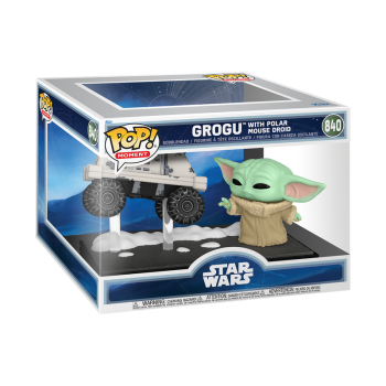 FUNKO POP! Vinyl Figur Moment Star Wars The Mandalorian and Grogu Grogu with Polar Mouse Droid 840