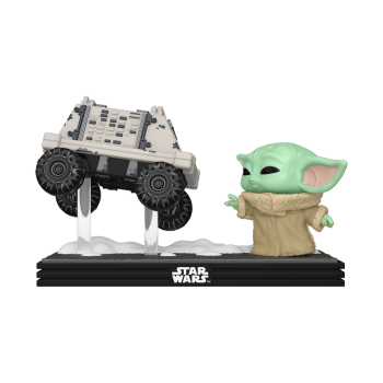 FUNKO POP! Vinyl Figur Moment Star Wars The Mandalorian and Grogu Grogu with Polar Mouse Droid 840