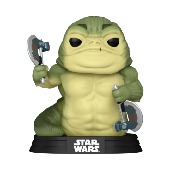 FUNKO POP! Vinyl Figur Star Wars The Mandalorian and Grogu Rotta the Hutt 843