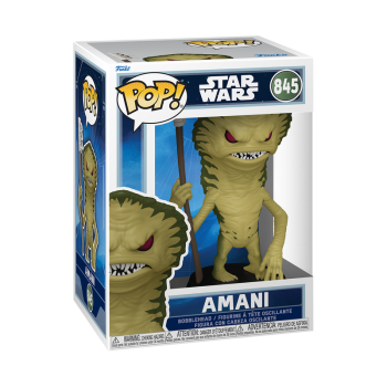 FUNKO POP! Vinyl Figur Star Wars The Mandalorian and Grogu Amani 845