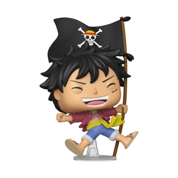 FUNKO POP! Vinyl Figur Animation One Piece Monkey D Luffy with Flag 2214  Special