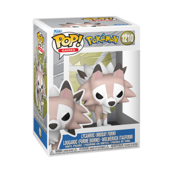 FUNKO POP! Vinyl Figur Games Pokemon Lycanroc Wolwerock Tagform  1210