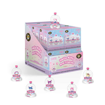 Hello Kitty & Friends Mystery Minis Schneekugeln Glitter Globes 5 cm Blind Box 1 Stück