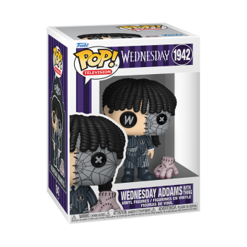 FUNKO POP! Vinyl Figur Television Patchwork Wednesday Addams with Thing 1942