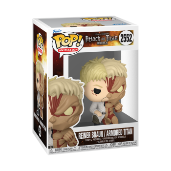 FUNKO POP! Vinyl Figur Animation Attack on Titan Split  Reiner Braun Armored Titan 2552