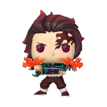 FUNKO POP! Vinyl Figur Animation Demon Slayer Tanjiro Kamado Fire Breathing 2501
