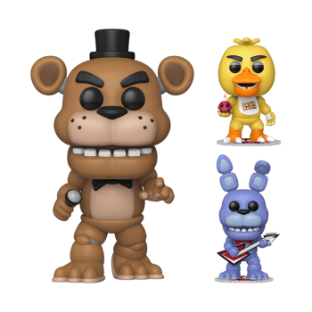 FUNKO POP! Vinyl Figur Games Five Nights at Freddy Freddy 28cm with Bonnie und Chica 3er Pack
