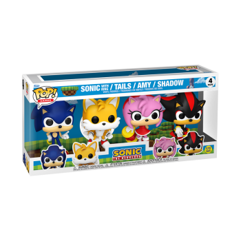 FUNKO POP! Vinyl Figur Games Sonic Tails Amy Shadow GITD 4er Pack