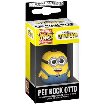FUNKO POP! Vinyl Schlüsselanhänger Minions Pet Rock Otto 4cm