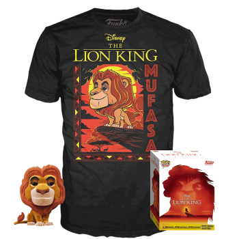 FUNKO POP! - Disney - The Lion King Mufasa #495 mit Tee Größe S