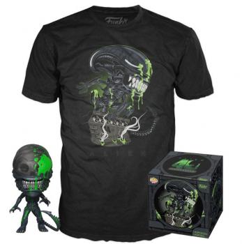 Alien POP! & Tee Vinyl Figur & T-Shirt Set 40th Xenomorph Hunter & Collectors Exclusive