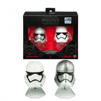 Star Wars Die Cast Helme Stormtrooper und Captain Phasma