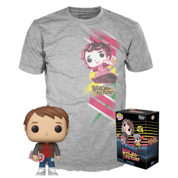 FUNKO POP! - Movie - Back to the Future Marty with Hoverboard #964 mit Tee T-​Shirt