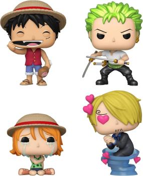 FUNKO POP! Vinyl Figur Animation One Piece 4er Pack Refresh Luffy Zoro Nami Sanji Special