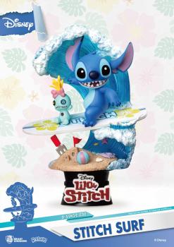 Disney Summer Series D-Stage PVC Diorama Surfer Stitch 15 cm